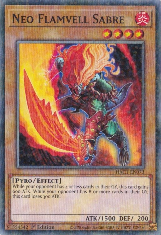 Neo Flamvell Sabre Duel Terminal (HAC1-EN073) [HAC1]