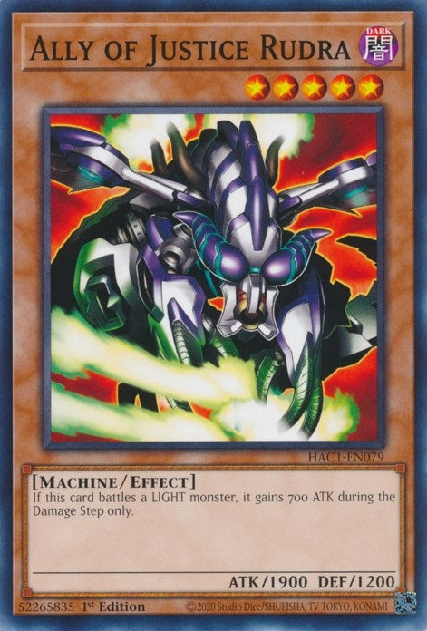 Ally of Justice Rudra (HAC1-EN079) [HAC1]