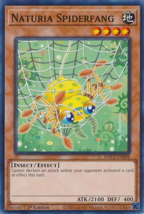 Naturia Spiderfang (HAC1-EN098) [HAC1]