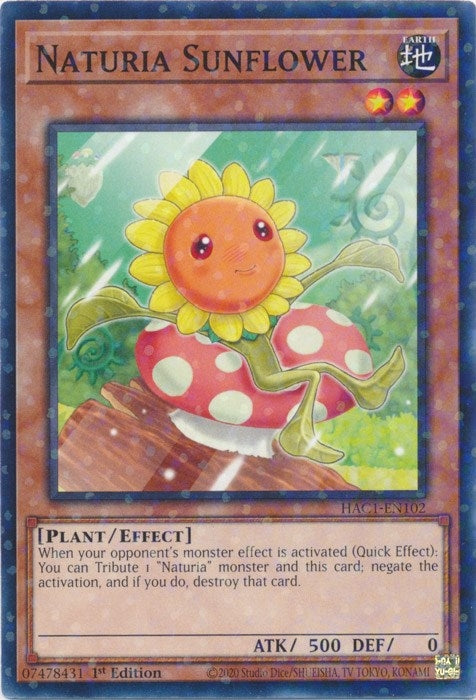 Naturia Sunflower Duel Terminal (HAC1-EN102) [HAC1]