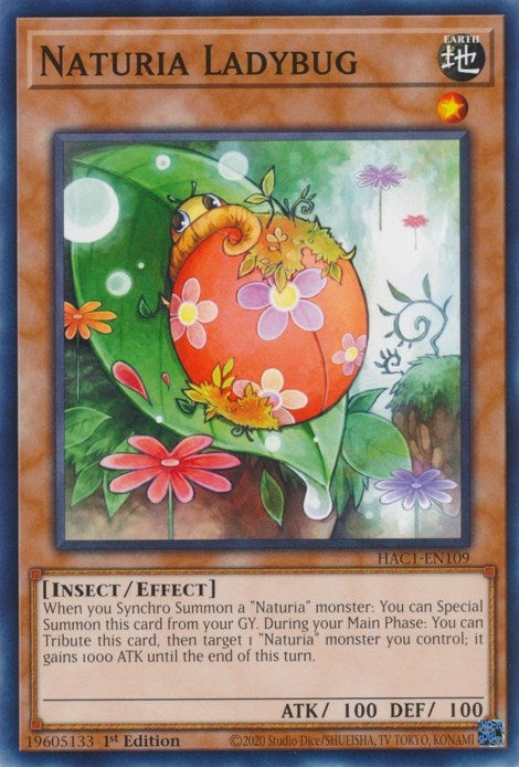 Naturia Ladybug (HAC1-EN109) [HAC1]