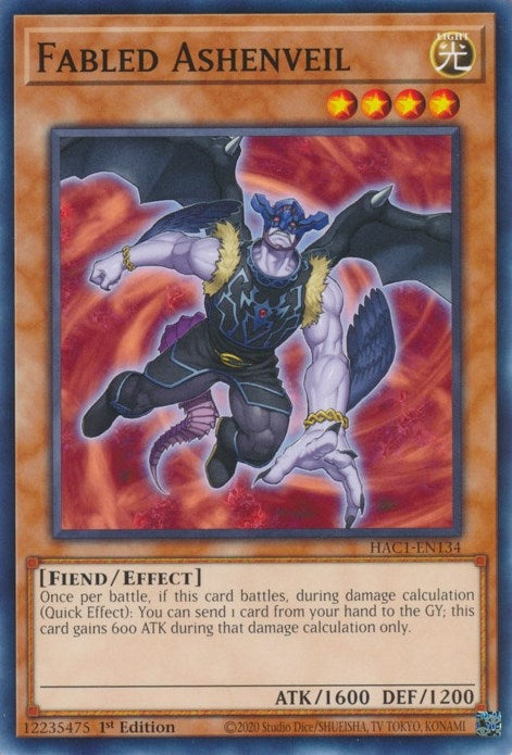 Fabled Ashenveil (HAC1-EN134) [HAC1]