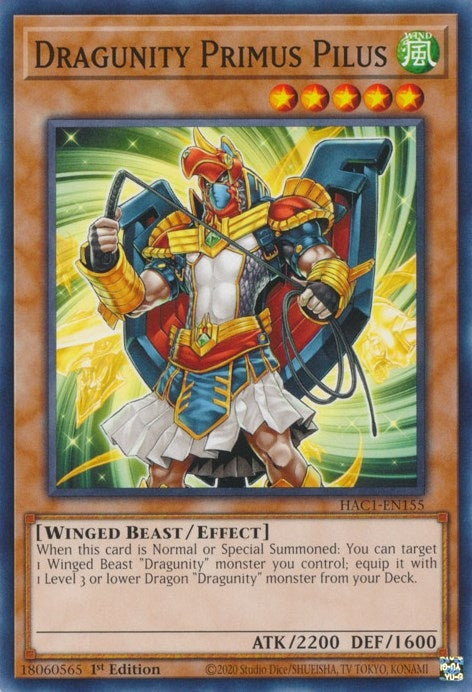 Dragunity Primus Pilus (HAC1-EN155) [HAC1]