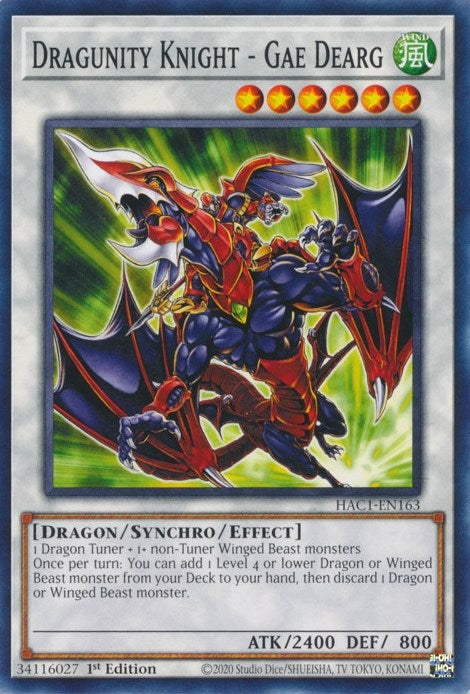 Dragunity Knight Gae Dearg (HAC1-EN163) [HAC1]