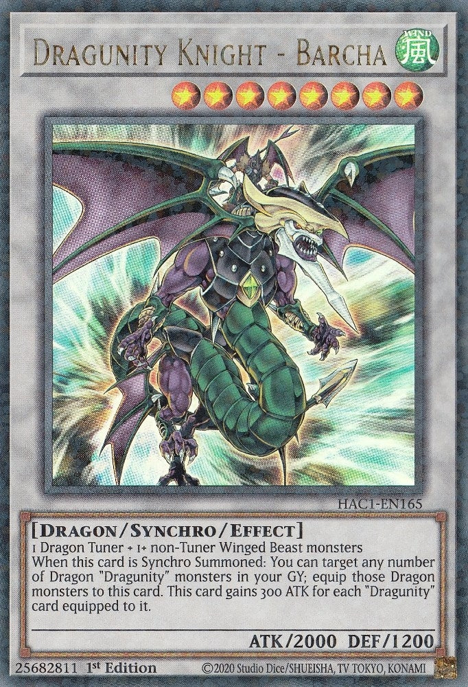 Dragunity Knight Barcha Duel Terminal (HAC1-EN165) [HAC1]