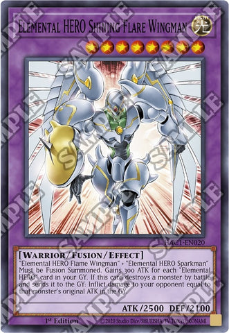 Elemental HERO Shining Flare Wingman (HAC1-EN020) [HAC1]