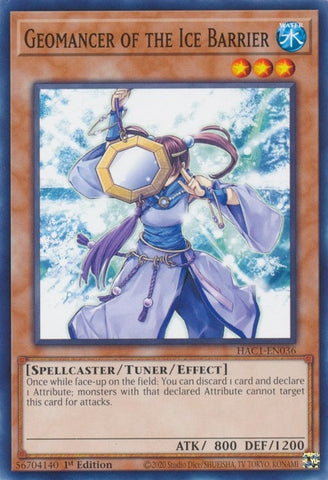 Geomancer of the Ice Barrier (HAC1-EN036) [HAC1]