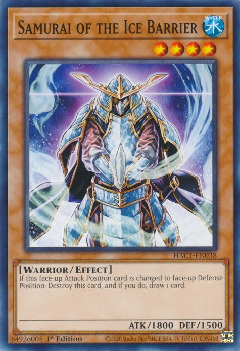 Samurai of the Ice Barrier (HAC1-EN038) [HAC1]