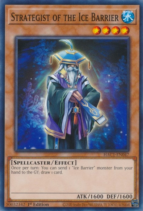 Strategist of the Ice Barrier (HAC1-EN047) [HAC1]