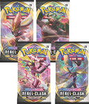 Rebel Clash Booster Pack Art Bundle Set of 4 [SWSH02]
