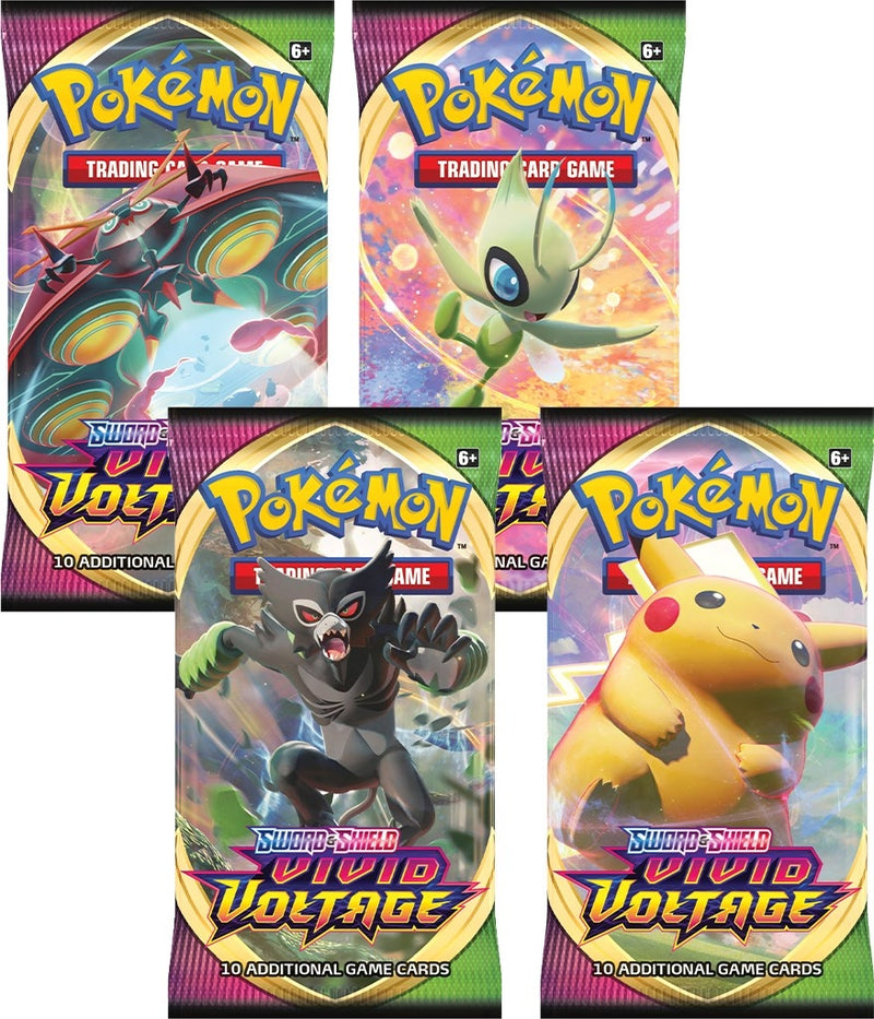 Vivid Voltage Booster Pack Art Bundle Set of 4 [SWSH04]