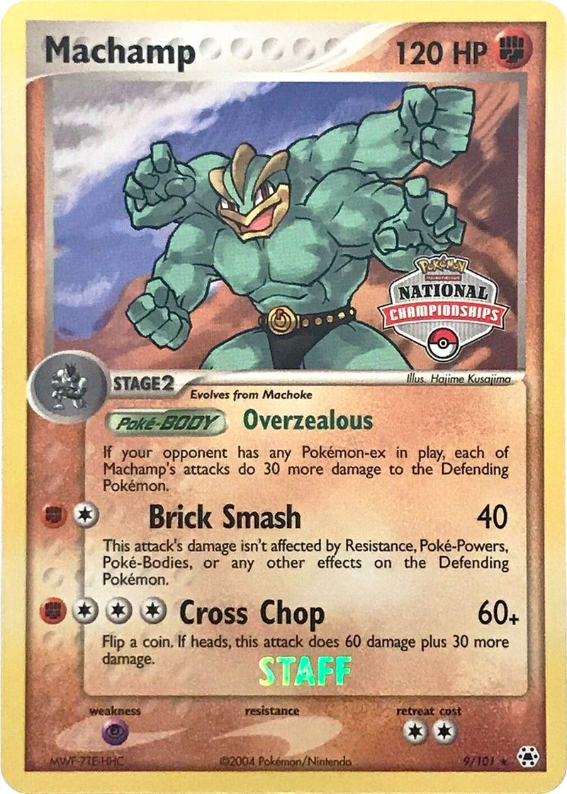 Machamp 9 101 National Championships Staff (009/101) [PR]