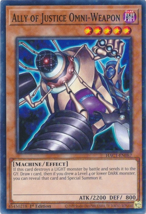 Ally of Justice Omni Weapon Duel Terminal (HAC1-EN087) [HAC1]