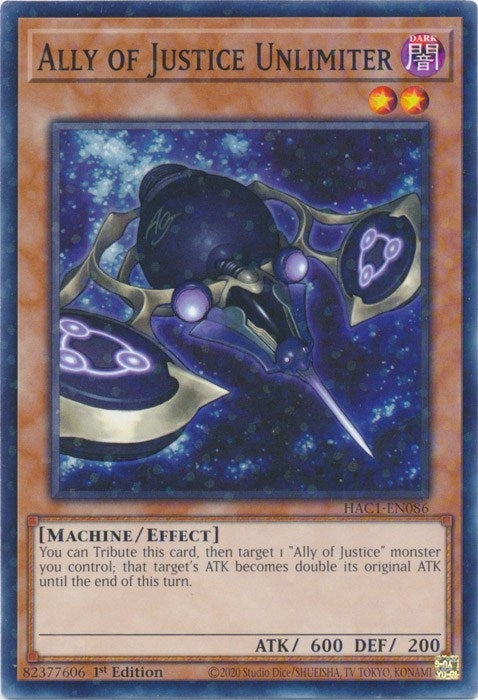 Ally of Justice Unlimiter Duel Terminal (HAC1-EN086) [HAC1]