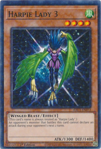 Harpie Lady 3 Duel Terminal (HAC1-EN012) [HAC1]