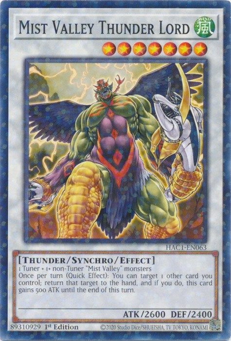 Mist Valley Thunder Lord Duel Terminal (HAC1-EN063) [HAC1]