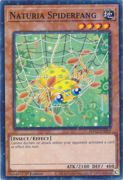 Naturia Spiderfang Duel Terminal (HAC1-EN098) [HAC1]