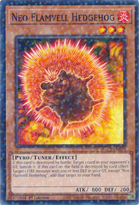 Neo Flamvell Hedgehog Duel Terminal (HAC1-EN070) [HAC1]