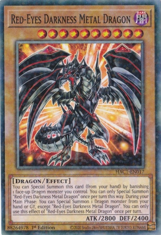 Red Eyes Darkness Metal Dragon Duel Terminal (HAC1-EN017) [HAC1]
