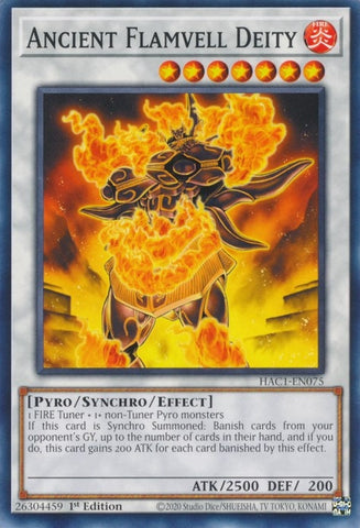 Ancient Flamvell Deity (HAC1-EN075) [HAC1]