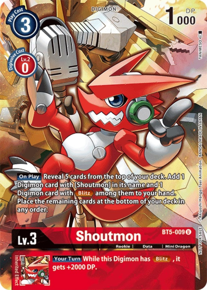 Image for Shoutmon (Tamer's Evolution Box 2) [Battle of Omni]