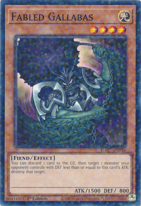 Fabled Gallabas Duel Terminal (HAC1-EN126) [HAC1]