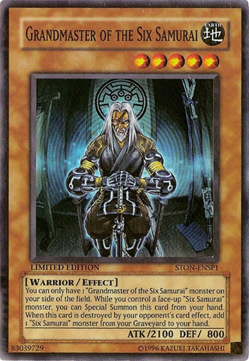 Grandmaster of the Six Samurai [STON-ENSP1] Super Rare