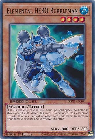Elemental HERO Bubbleman (SGX1-ENA08)