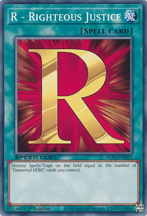 R Righteous Justice (SGX1-ENA17)