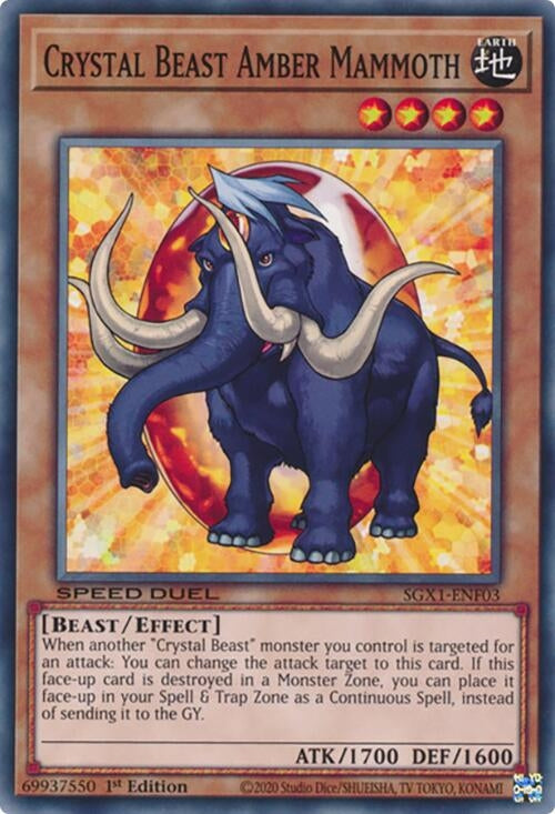 Crystal Beast Amber Mammoth (SGX1-ENF03)