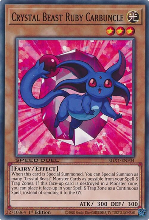 Crystal Beast Ruby Carbuncle (SGX1-ENF04)