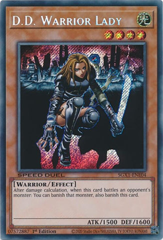 DD Warrior Lady Secret Rare (SGX1-ENE04)