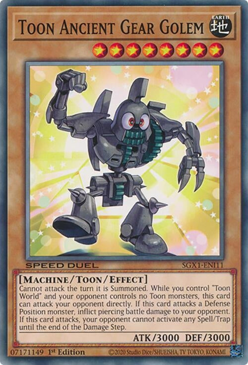 Toon Ancient Gear Golem (SGX1-ENI11)