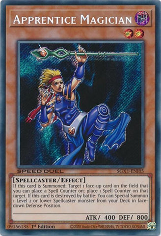 Apprentice Magician Secret Rare (SGX1-ENI05)