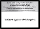 Code Card Lycanroc GX Challenge Box [SM03]