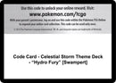 Code Card Celestial Storm Theme Deck Hydro Fury Swampert [CES]