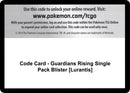 Code Card Guardians Rising Single Pack Blister Lurantis [SM02]