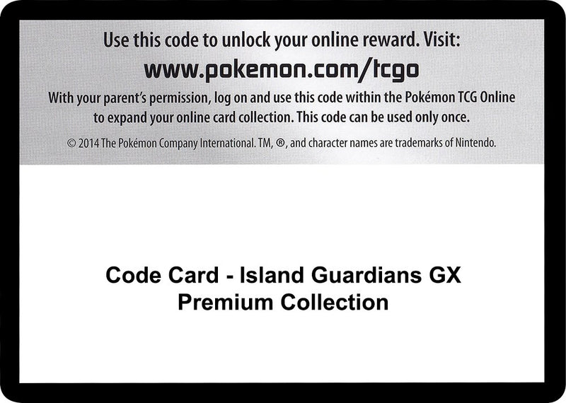 Code Card Island Guardians GX Premium Collection [SM8]