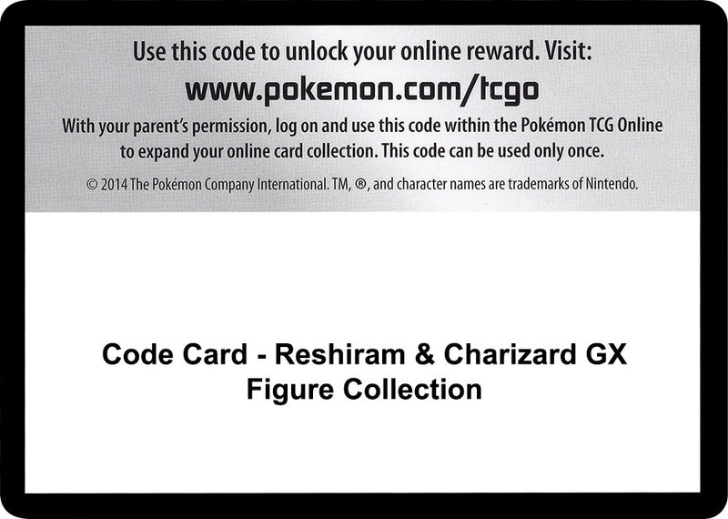 Code Card Reshiram and Charizard GX Figure Collection [SM10]