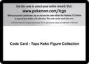 Code Card Tapu Koko Figure Collection [SM02]
