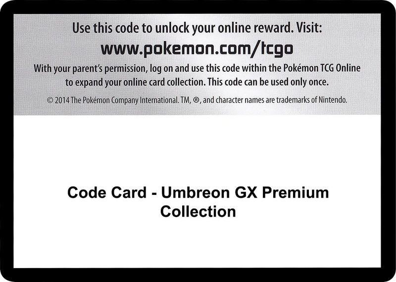 Code Card Umbreon GX Premium Collection [SM02]