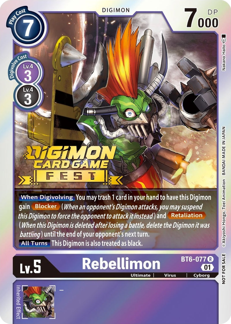 Image for Rebellimon (Digimon Card Game Fest 2022) [Double Diamond]