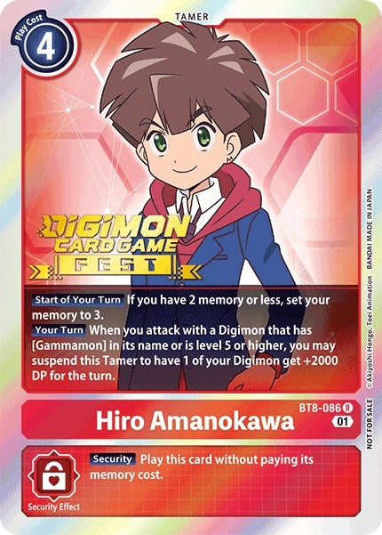 Image for Hiro Amanokawa (Digimon Card Game Fest 2022) [New Awakening]