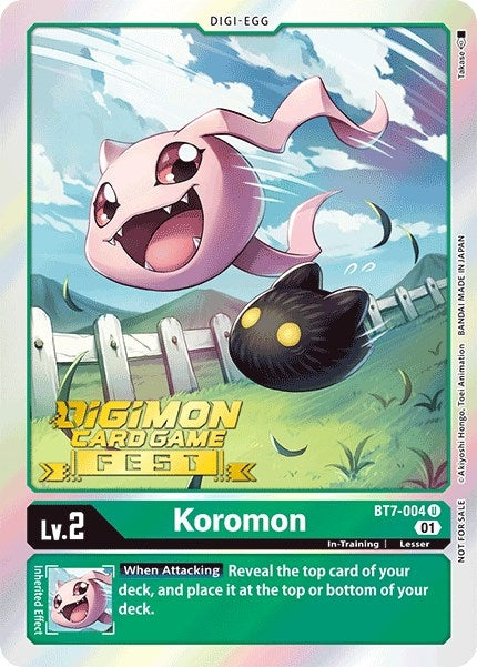 Image for Koromon (Digimon Card Game Fest 2022) [Next Adventure]