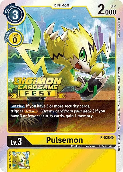 Image for Pulsemon - P-028 (Digimon Card Game Fest 2022) [Digimon Promotion Cards]