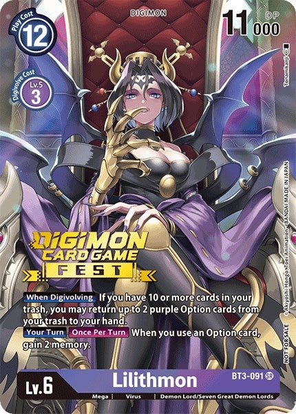 Image for Lilithmon (Digimon Card Game Fest 2022) [Release Special Booster]