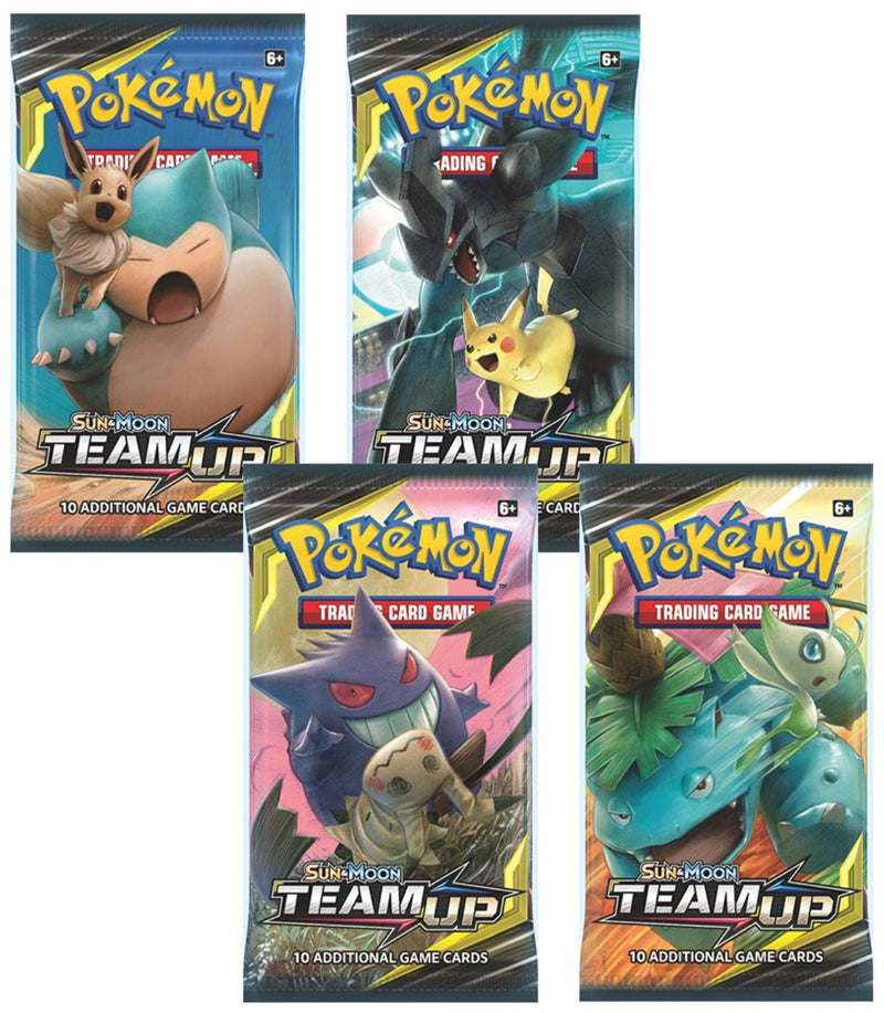 Team Up Booster Pack Art Bundle Set of 4 [SM9]