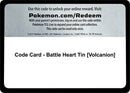 Code Card Battle Heart Tin Volcanion [MCAP]