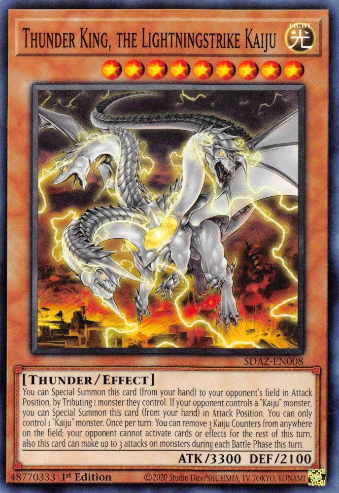 Thunder King the Lightningstrike Kaiju (SDAZ-EN008) [SDAZ]