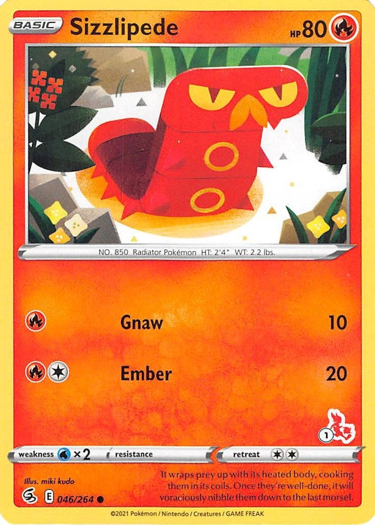 Sizzlipede 046 264 1 Cinderace Stamped (046/264) [BA22]